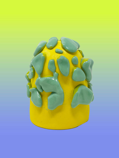 crawl pottery glaze gloop baja green 