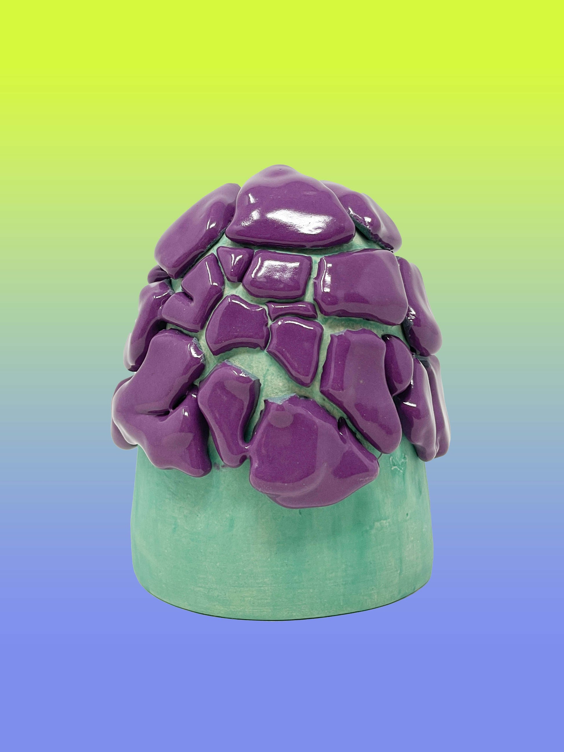 crawl pottery glaze gloop purple wizard