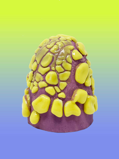 crawl pottery glaze gloop yellow wizard 