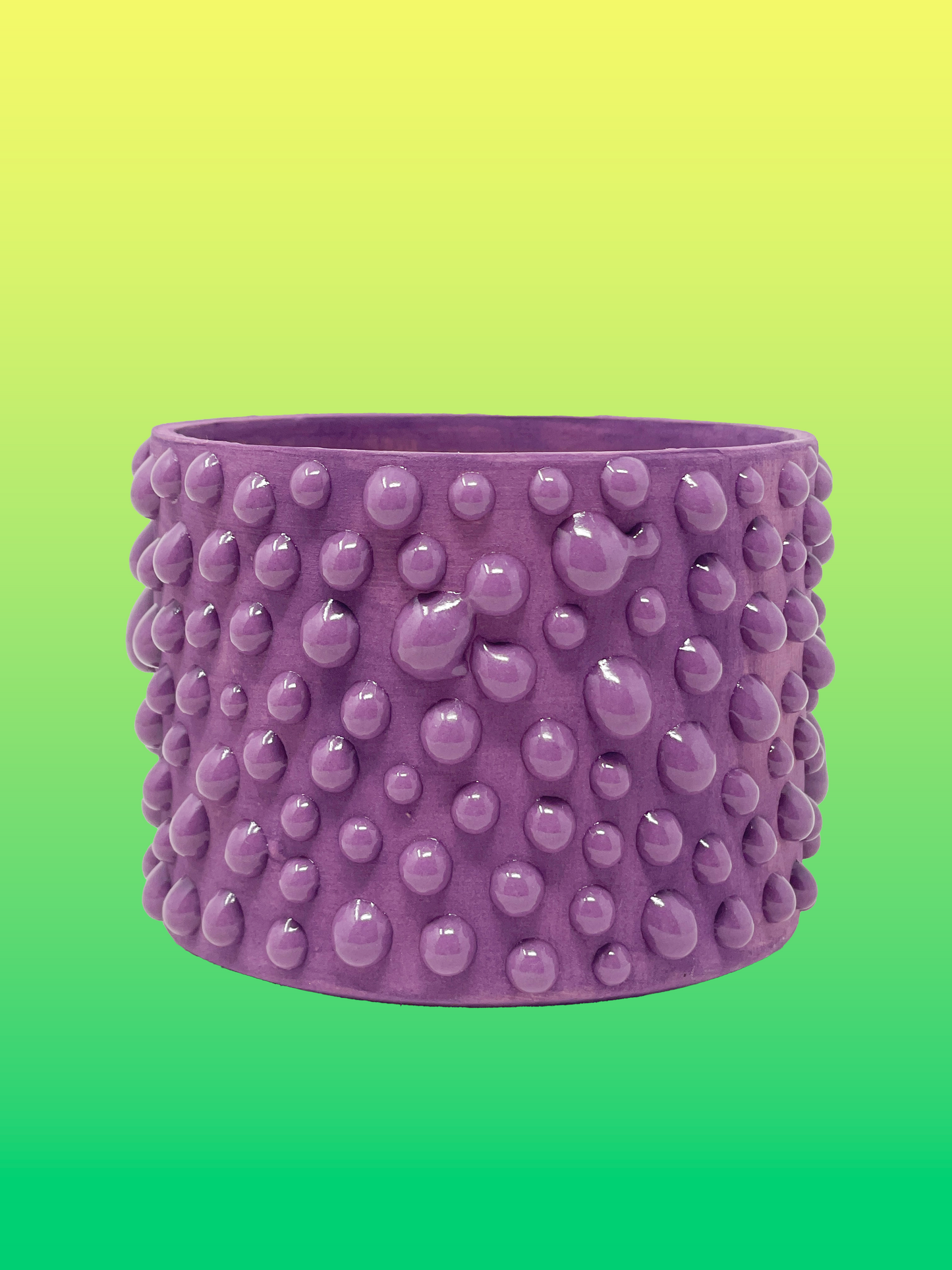 pottery glaze goop gloop purple