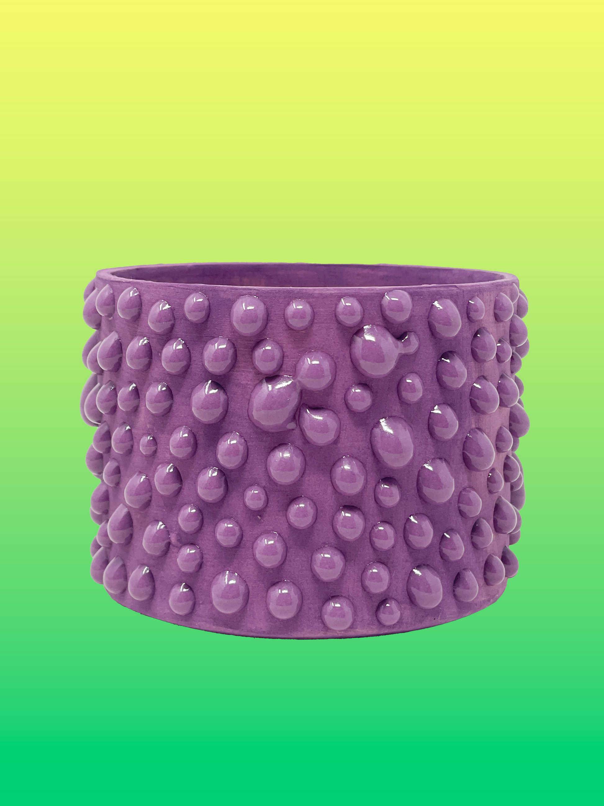 pottery glaze goop gloop purple